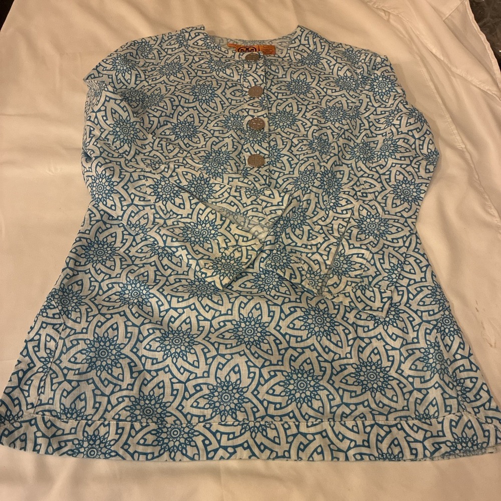 Tory Burch 100% Cotton Blouse Size 2